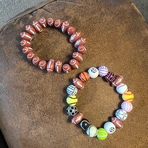 Sports-Themed Kids Bracelet Set B100